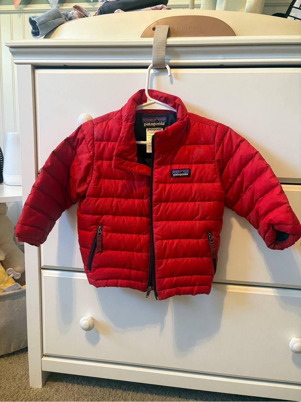 Patagonia Kids Red Quilted Puffer Jacket